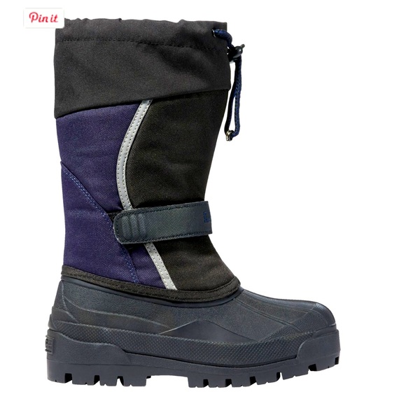 L.L. Bean Kids' Northwoods Boots snow winter boots wool lining size 12 - Picture 1 of 3